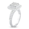 Thumbnail Image 2 of Diamond Engagement Ring 1-3/4 ct tw Round/Princess 14K White Gold