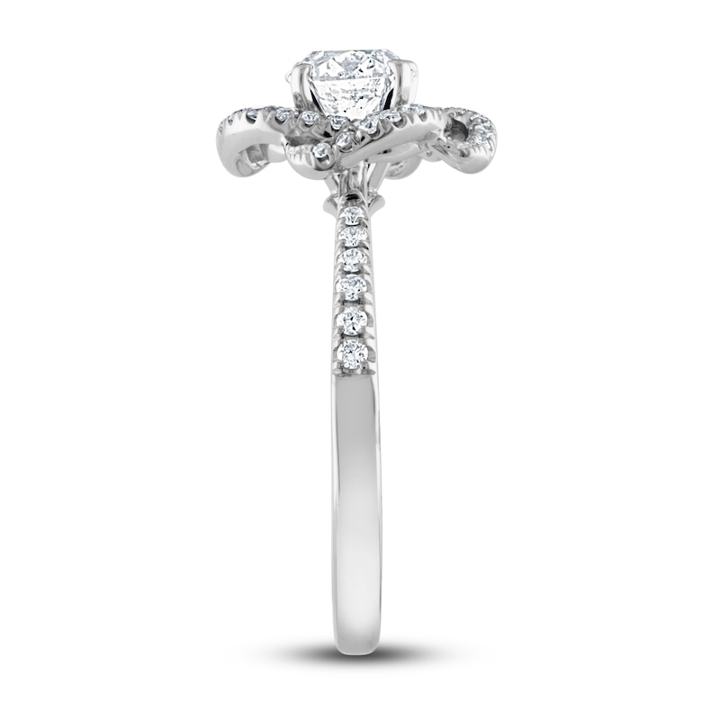 Main Image 2 of Diamond Engagement Ring 7/8 ct tw Round 14K White Gold