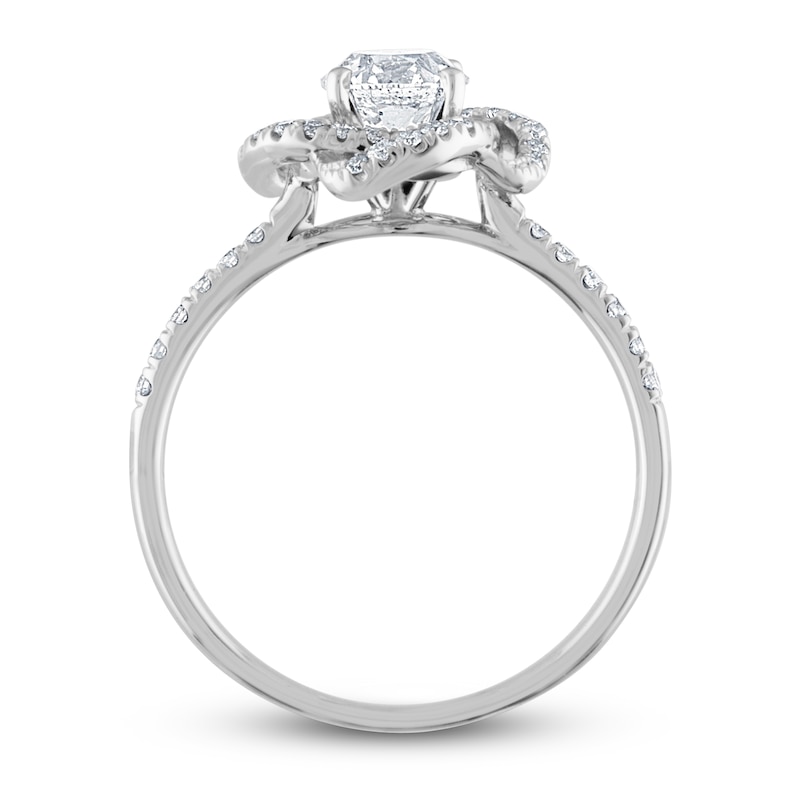 Main Image 3 of Diamond Engagement Ring 7/8 ct tw Round 14K White Gold