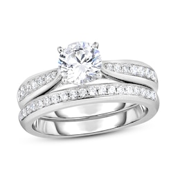 Diamond Bridal Set 5/8 ct tw Round 14K White Gold