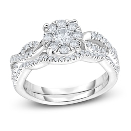 Diamond Bridal Set 1/2 ct tw Round 14K White Gold