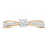 Thumbnail Image 3 of Diamond Engagement Ring 1/3 ct tw Round 14K Two-Tone Gold