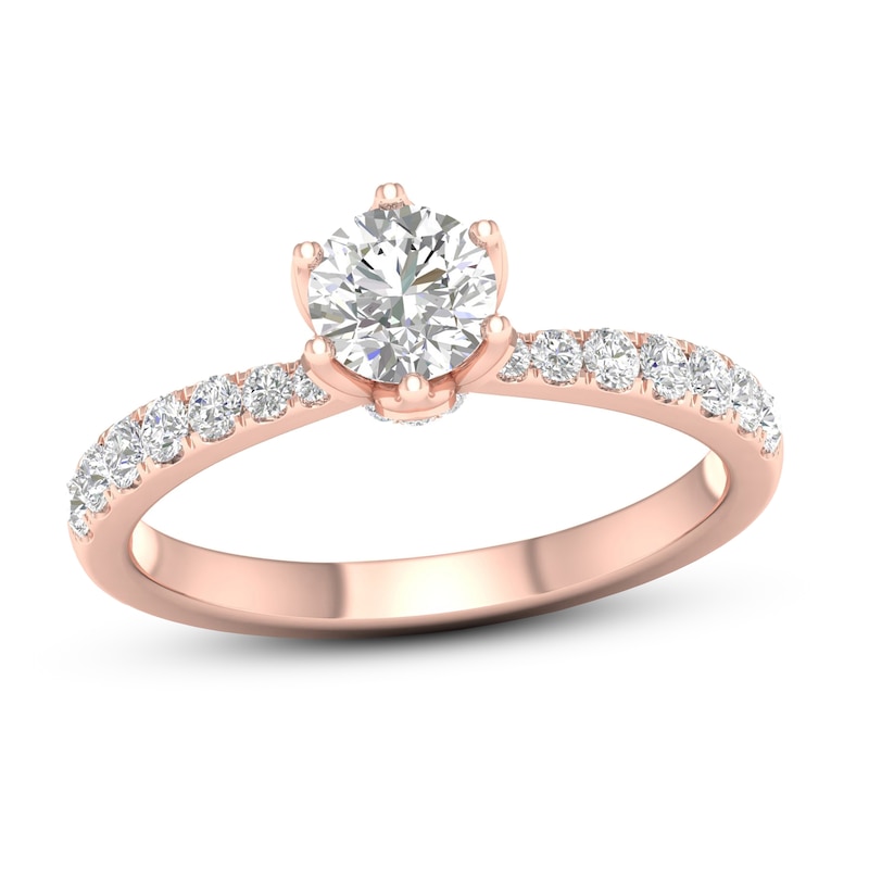 Diamond Ring 3/4 ct tw Round 14K Rose Gold | Jared