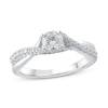 Thumbnail Image 1 of Diamond Engagement Ring 3/4 ct tw Round 14K White Gold