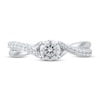 Thumbnail Image 3 of Diamond Engagement Ring 3/4 ct tw Round 14K White Gold