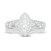 Thumbnail Image 2 of Diamond Bridal Set 1/2 ct tw Round 14K White Gold