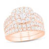 Thumbnail Image 1 of Diamond Bridal Set 1-3/4 ct tw Round 14K Rose Gold