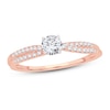 Thumbnail Image 1 of Diamond Engagement Ring 1/2 ct tw Round 14K Rose Gold