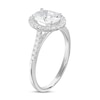 Thumbnail Image 2 of Diamond Engagement Ring 1-1/5 ct tw Oval/Round 18K White Gold