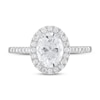 Thumbnail Image 3 of Diamond Engagement Ring 1-1/5 ct tw Oval/Round 18K White Gold