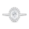 Thumbnail Image 2 of Diamond Engagement Ring 1-1/2 ct tw Oval/Round 18K White Gold