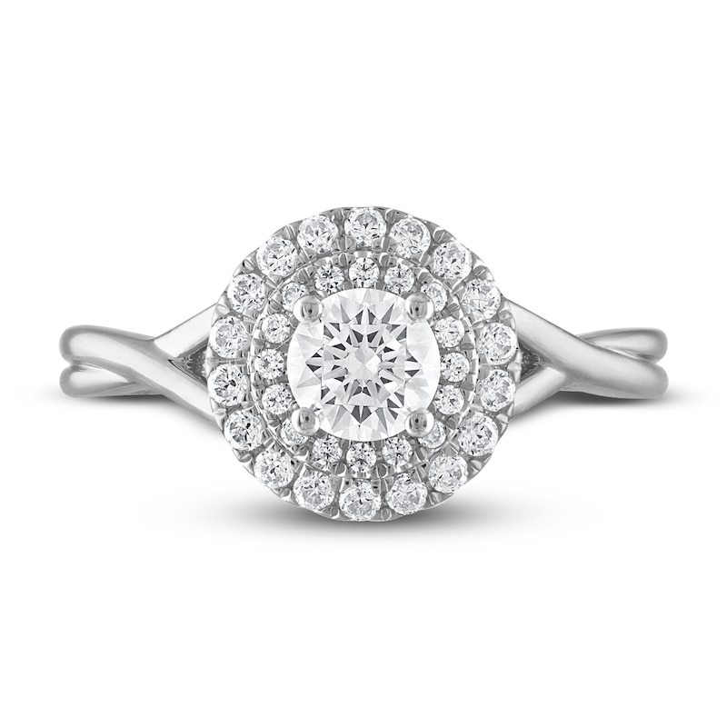 Main Image 3 of Diamond Engagement Ring 3/4 ct tw Round 14K White Gold