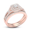 Thumbnail Image 2 of Diamond Bridal Set 5/8 ct tw Round 14K Rose Gold