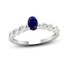 Thumbnail Image 0 of Natural Blue Sapphire Engagement Ring 1/15 ct tw Round 14K White Gold