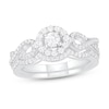 Thumbnail Image 1 of Diamond Bridal Set 1/2 ct tw Round 14K White Gold