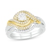 Thumbnail Image 1 of Diamond Bridal Set 1/2 ct tw Round 14K Two-Tone Gold