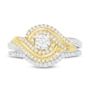 Thumbnail Image 2 of Diamond Bridal Set 1/2 ct tw Round 14K Two-Tone Gold