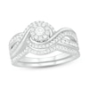 Thumbnail Image 1 of Diamond Bridal Set 1/2 ct tw Round 14K White Gold