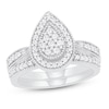 Thumbnail Image 1 of Diamond Bridal Set 1/3 ct tw Round 14K White Gold