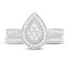 Thumbnail Image 2 of Diamond Bridal Set 1/3 ct tw Round 14K White Gold