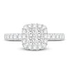 Thumbnail Image 1 of Diamond Engagement Ring 1 ct tw Princess/Round 14K White Gold