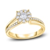 Thumbnail Image 1 of Diamond Engagement Ring 3/8 ct tw Round 14K Yellow Gold