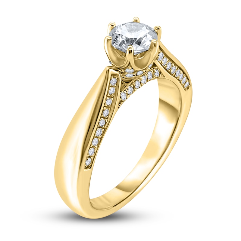 Main Image 2 of Diamond Engagement Ring 3/4 ct tw Round 14K Yellow Gold