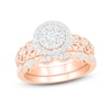 Thumbnail Image 1 of Diamond Bridal Set 3/8 ct tw Round 14K Rose Gold