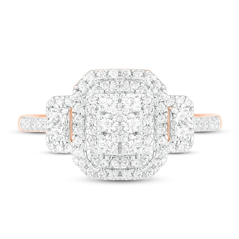 Main Image 2 of Diamond Engagement Ring 1/2 ct tw Round 14K Rose Gold