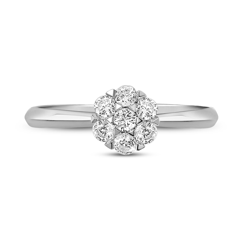 Main Image 3 of Diamond Engagement Ring 3/8 ct tw Round 14K White Gold