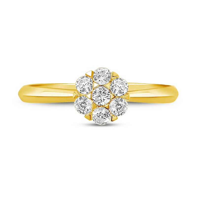 Main Image 3 of Diamond Engagement Ring 3/8 ct tw Round 14K Yellow Gold