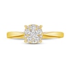 Thumbnail Image 3 of Diamond Engagement Ring 1/4 ct tw Round 14K Yellow Gold