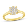 Thumbnail Image 1 of Diamond Engagement Ring 3/8 ct tw Round/Princess 14K Yellow Gold