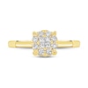 Thumbnail Image 3 of Diamond Engagement Ring 3/8 ct tw Round/Princess 14K Yellow Gold