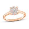 Thumbnail Image 0 of Diamond Engagement Ring 3/8 ct tw Round/Princess 14K Rose Gold