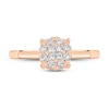 Thumbnail Image 2 of Diamond Engagement Ring 3/8 ct tw Round/Princess 14K Rose Gold
