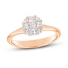 Thumbnail Image 0 of Diamond Engagement Ring 1/2 ct tw Round/Princess 14K Rose Gold