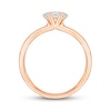 Thumbnail Image 3 of Diamond Engagement Ring 1/2 ct tw Round/Princess 14K Rose Gold