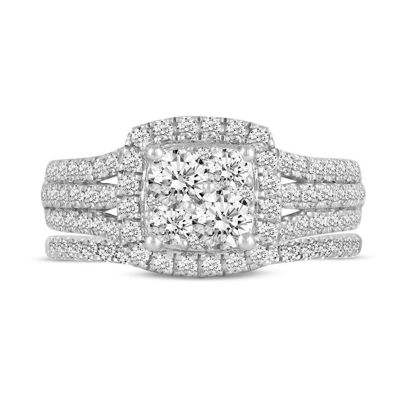 Main Image 1 of Diamond Bridal Set 1-5/8 ct tw Round 14K White Gold