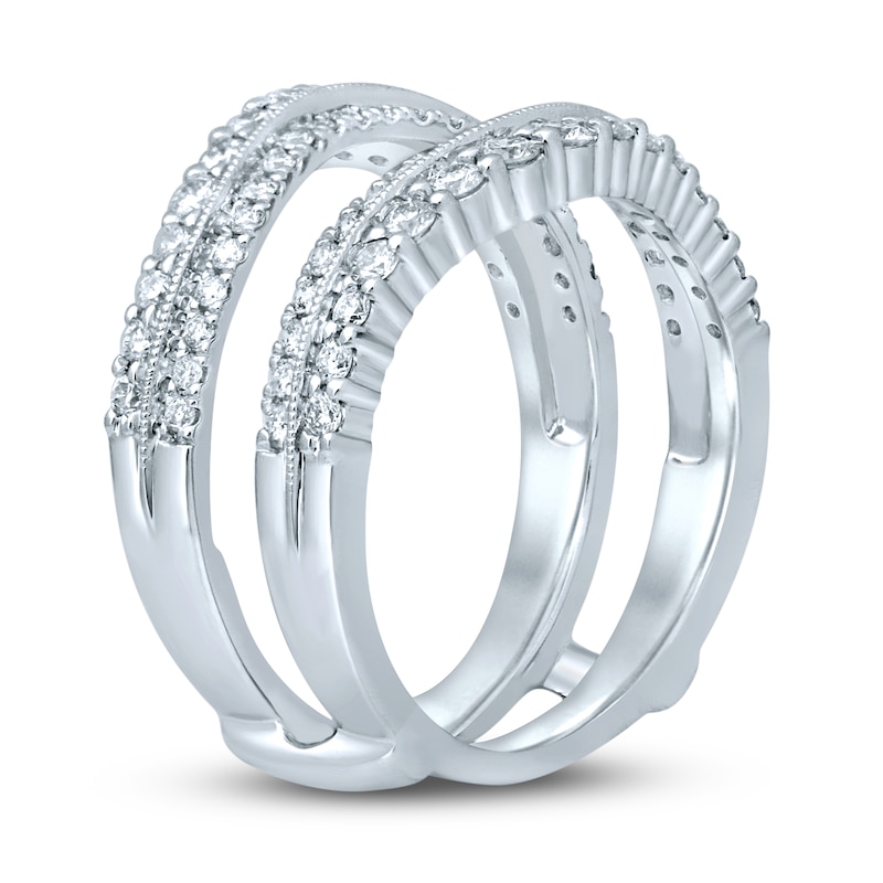 Diamond Enhancer Ring 3/4 ct tw Round 14K White Gold