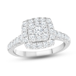 Diamond Engagement Ring 1 ct tw Round 14K White Gold