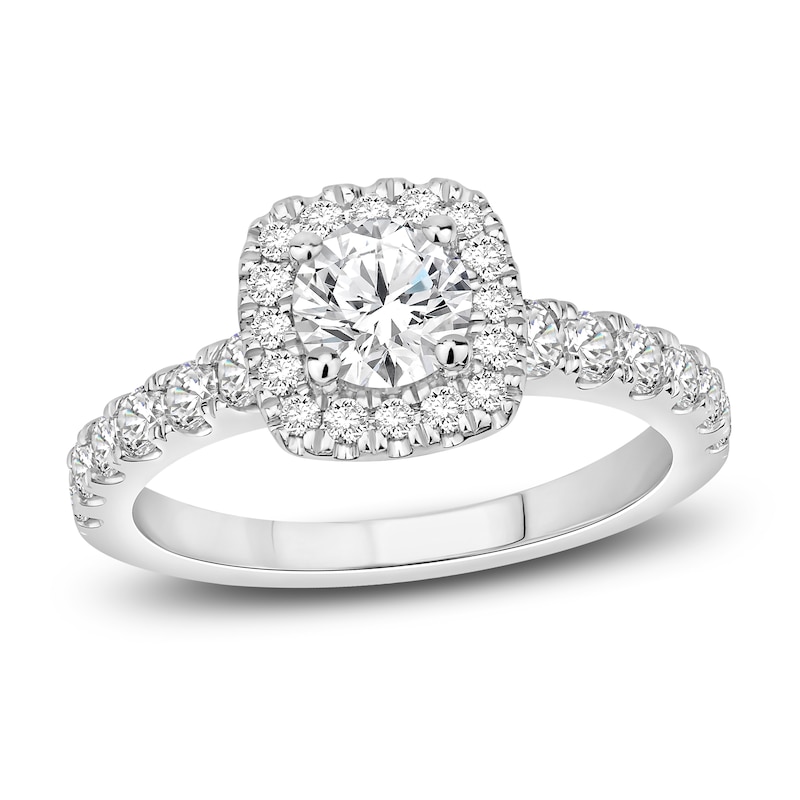 Main Image 1 of Diamond Engagement Ring 1-1/4 ct tw Round 14K White Gold