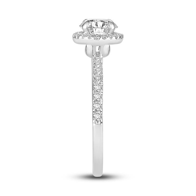 Main Image 2 of Diamond Engagement Ring 7/8 ct tw Round 14K White Gold