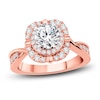 Thumbnail Image 0 of Diamond Engagement Ring 1-3/8 ct tw Round 14K Rose Gold
