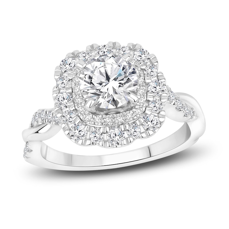 Diamond Engagement Ring 1-5/8 ct tw Round 14K White Gold | Jared