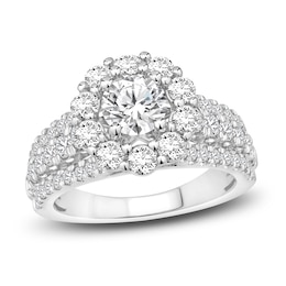 Diamond Engagement Ring 2-3/8 ct tw Round 14K White Gold