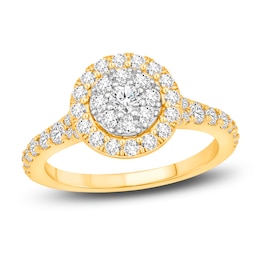 Diamond Engagement Ring 1 ct tw Round 14K Yellow Gold