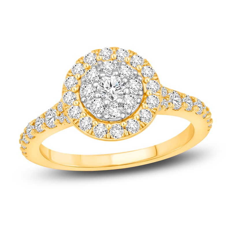 Main Image 1 of Diamond Engagement Ring 1 ct tw Round 14K Yellow Gold