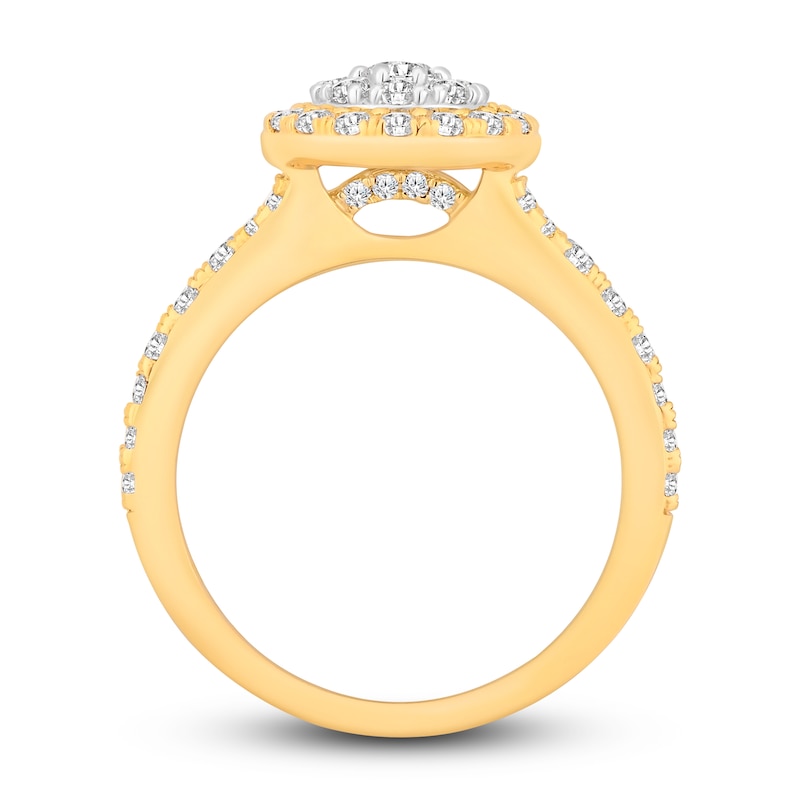 Main Image 3 of Diamond Engagement Ring 1 ct tw Round 14K Yellow Gold