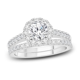 Diamond Bridal Set 1-7/8 ct tw Round 14K White Gold